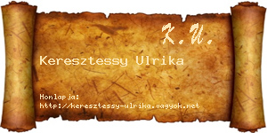 Keresztessy Ulrika névjegykártya